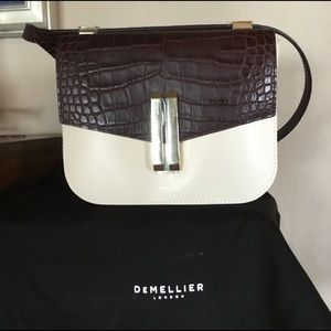 Demellier Vancouver leather and croc bag NWOT